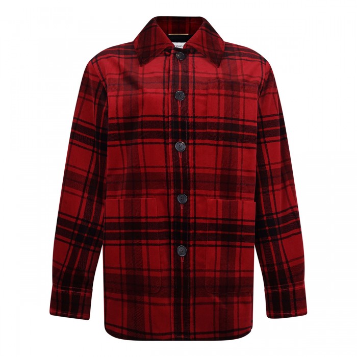 Tartan velvet jacket