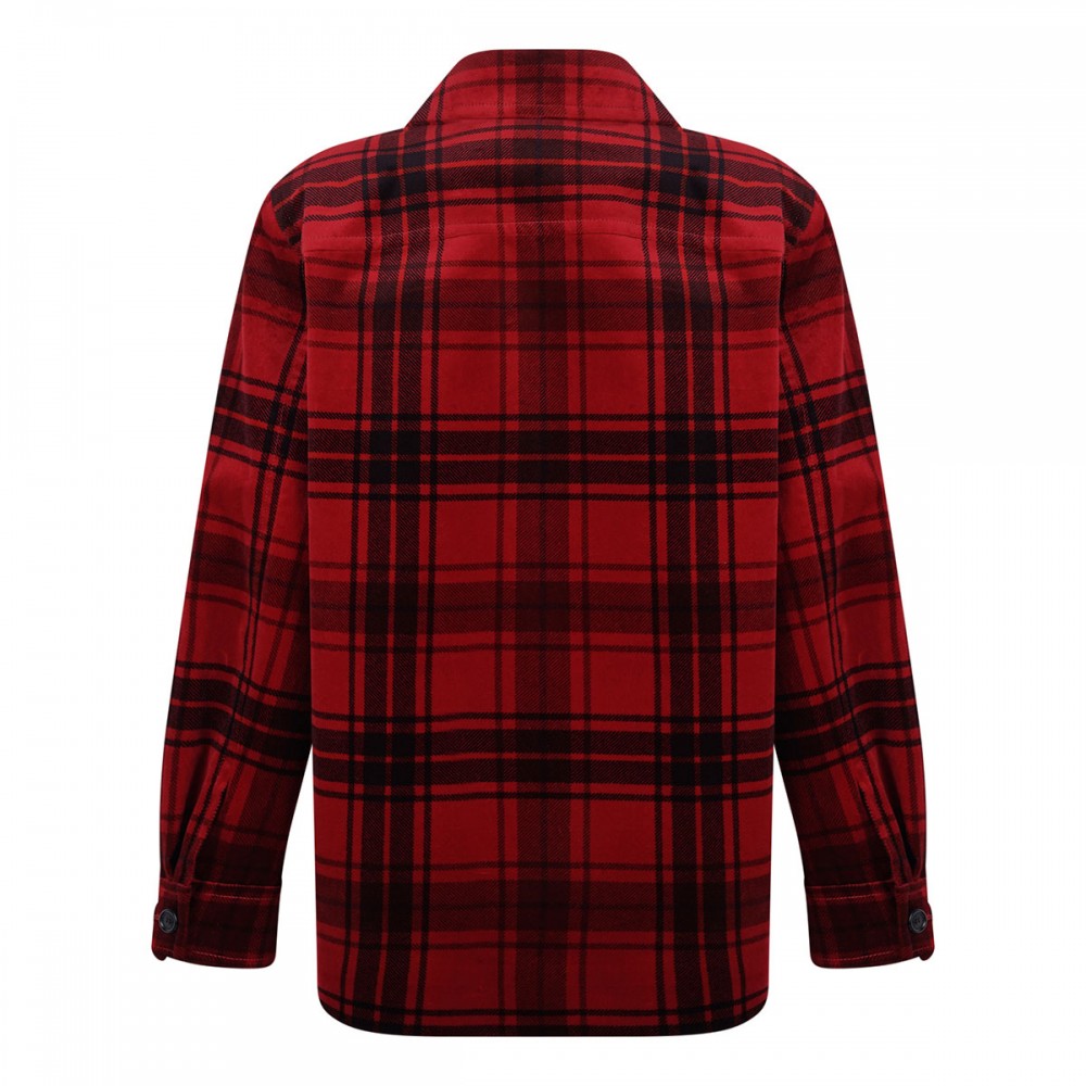 Tartan velvet jacket