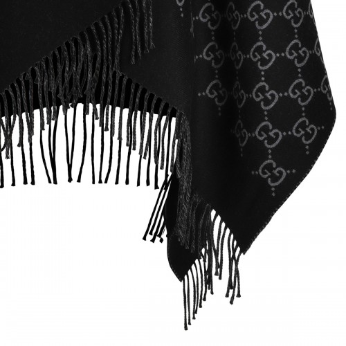 GG wool jacquard cape 2