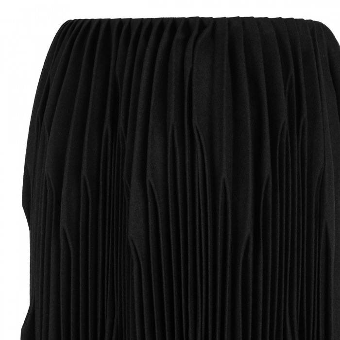 Flannel wool pleated skirt