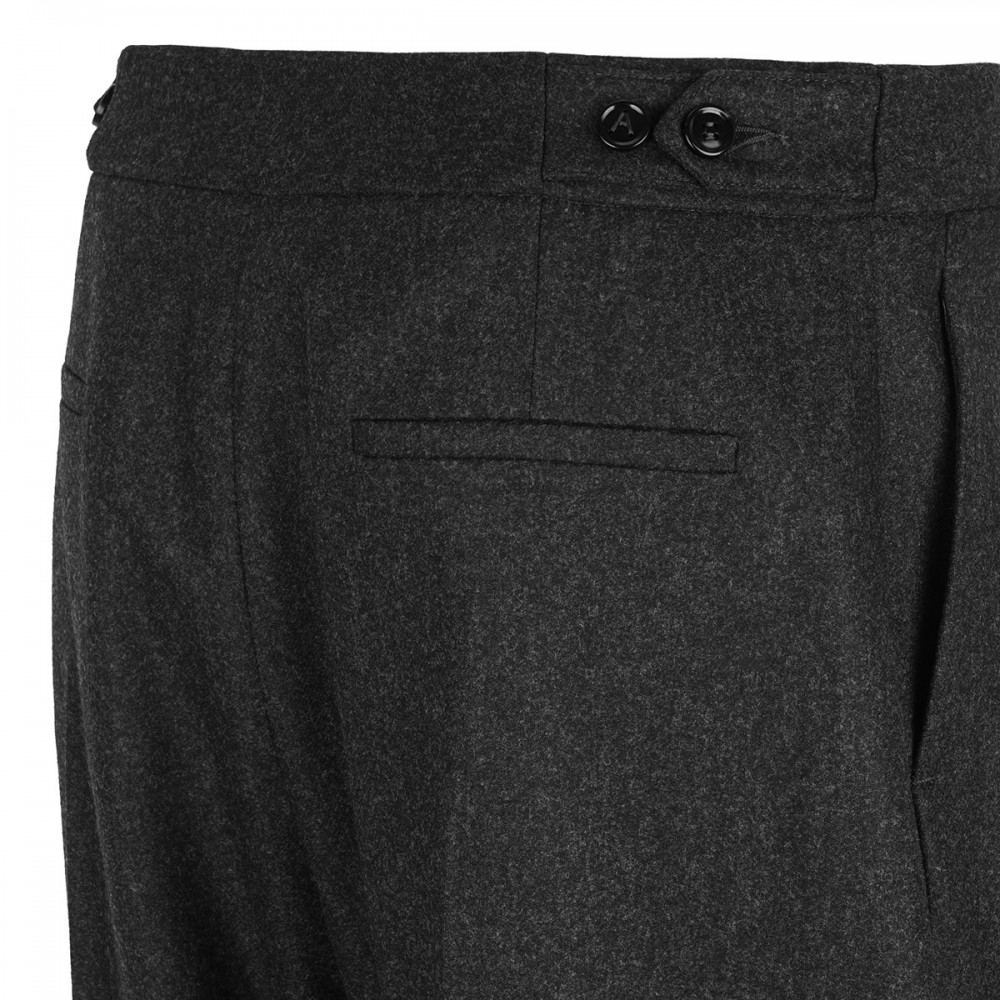 Merino flannel tailored pants