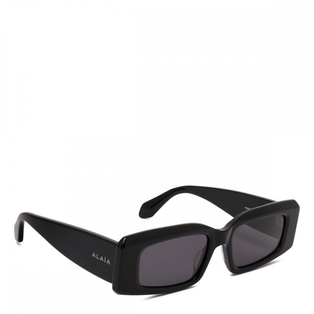 Black rectangular sunglasses