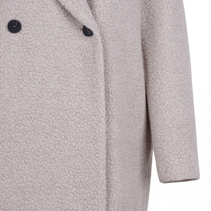 Hooded double breasted jacket