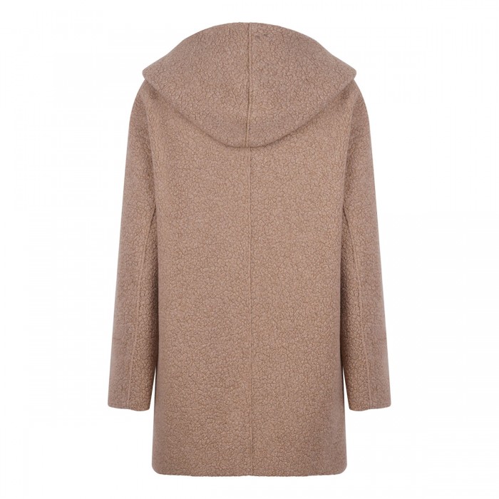Hooded double breasted jacket