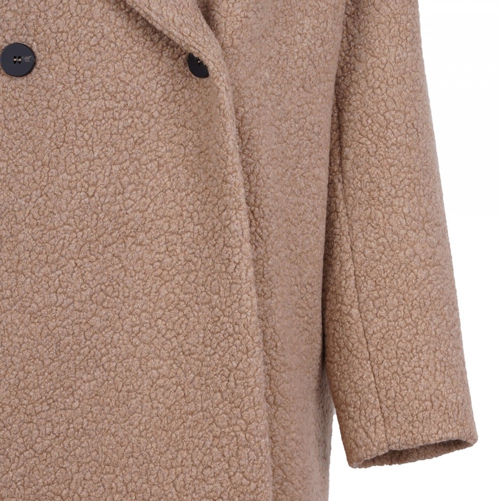 Hooded double breasted jacket