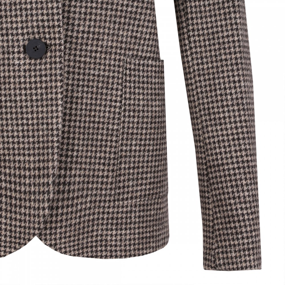 Stand up collar blazer