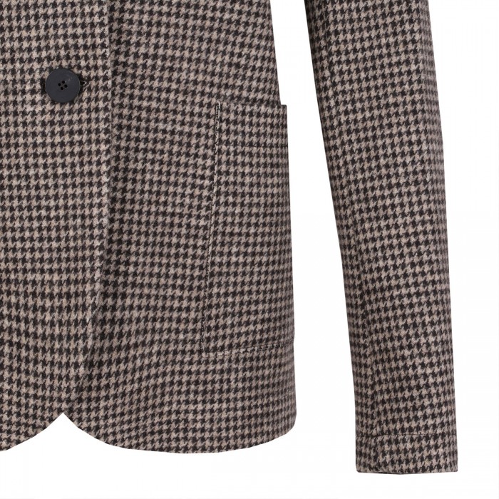 Stand up collar blazer