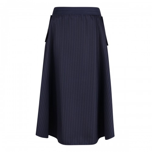 Midnight blue circle skirt