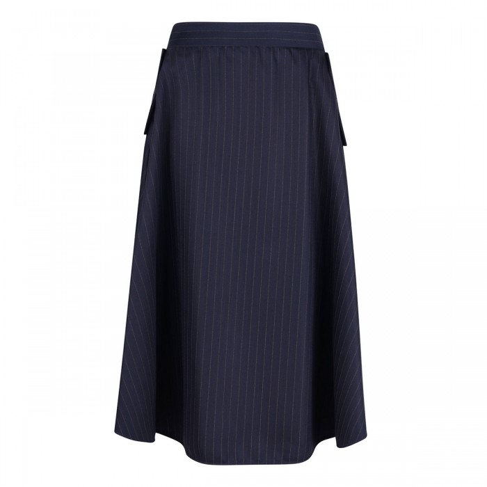 Midnight blue circle skirt