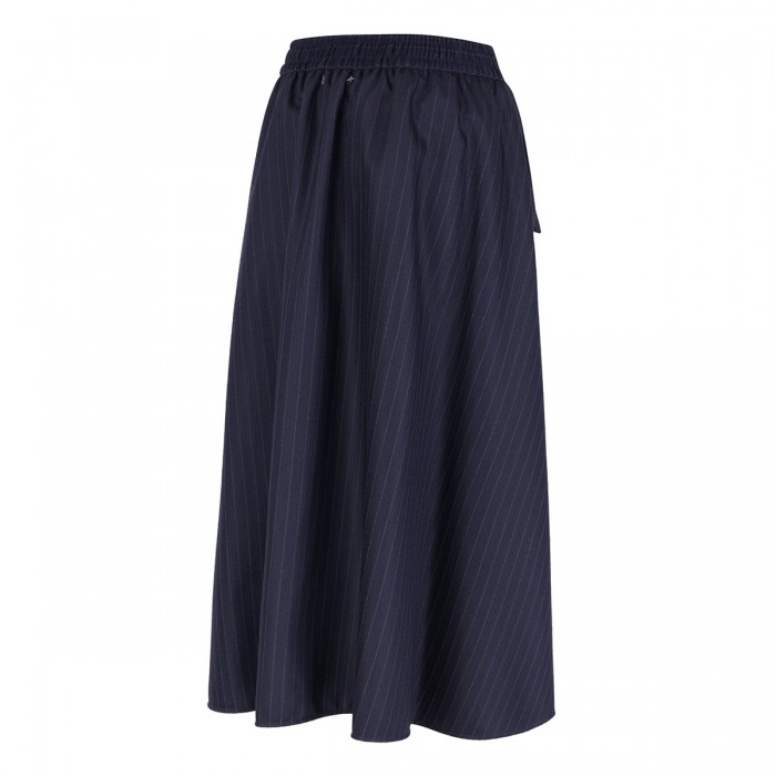Midnight blue circle skirt