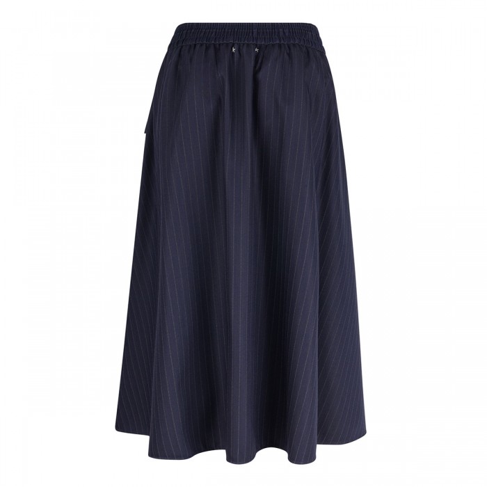 Midnight blue circle skirt