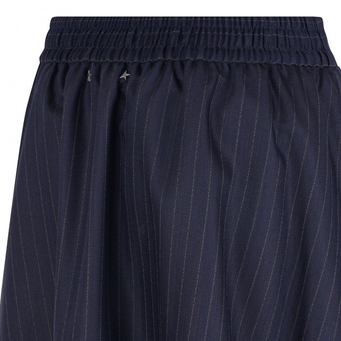 Midnight blue circle skirt