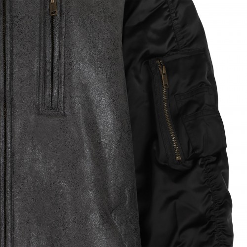 Evina shearling and nylon coat 2