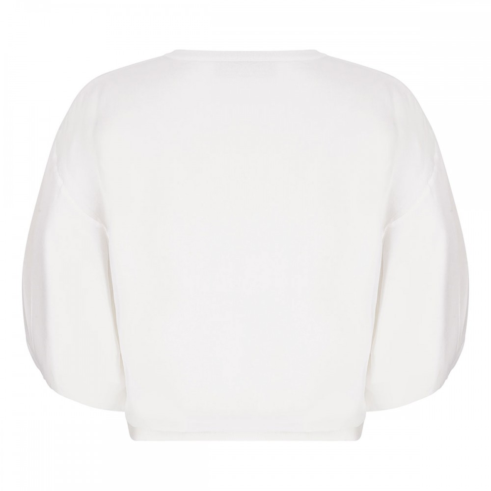 Ivory voile cardigan