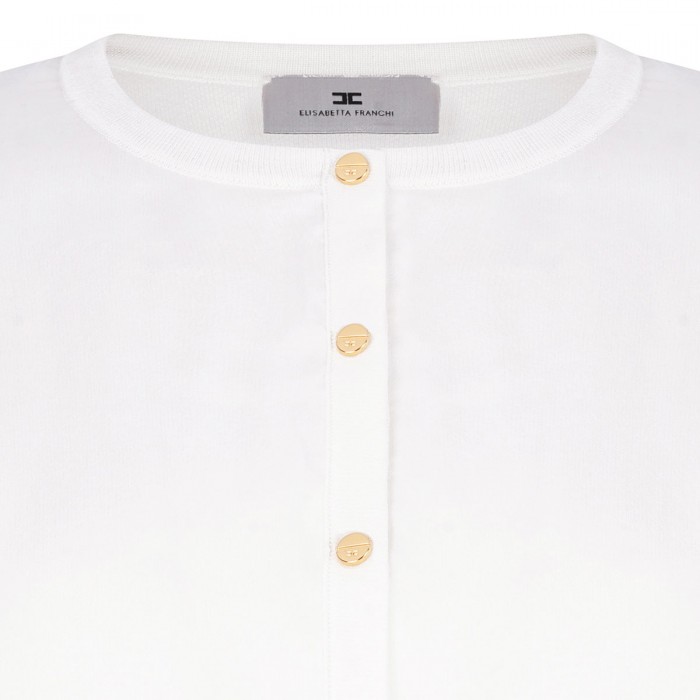 Ivory voile cardigan