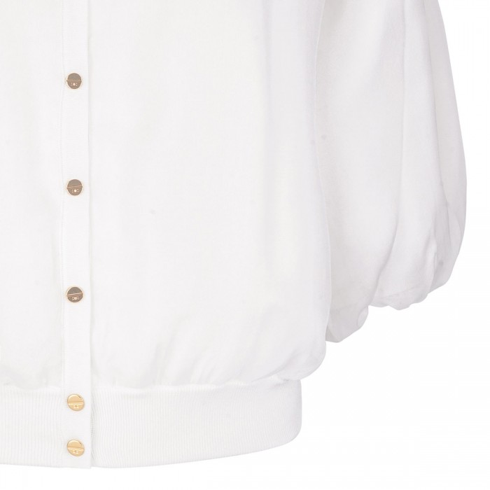 Ivory voile cardigan