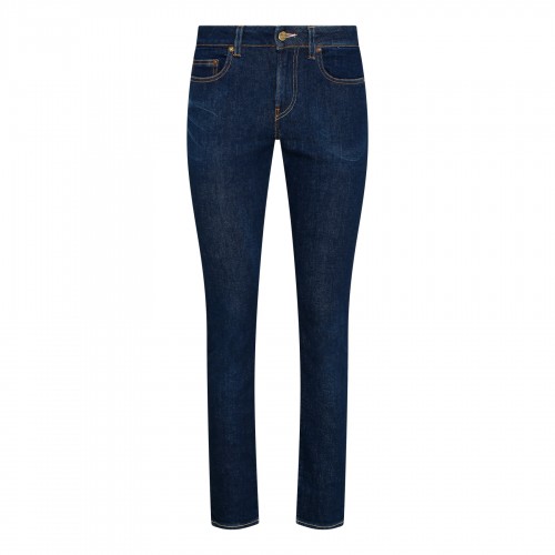 Blue skinny jeans