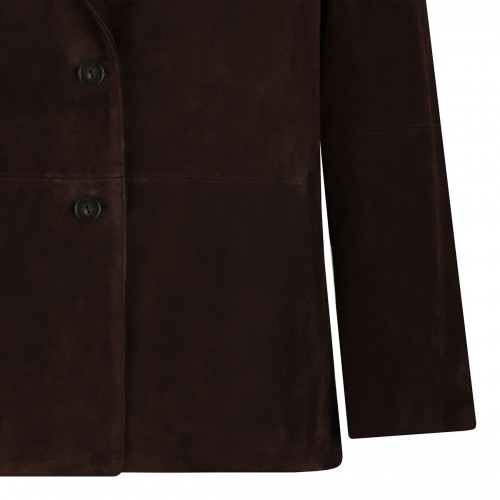 Suede leather blazer 2