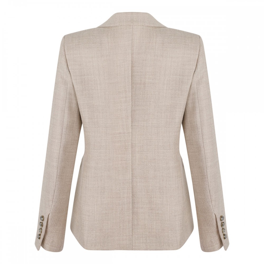 Beige virgin wool blazer
