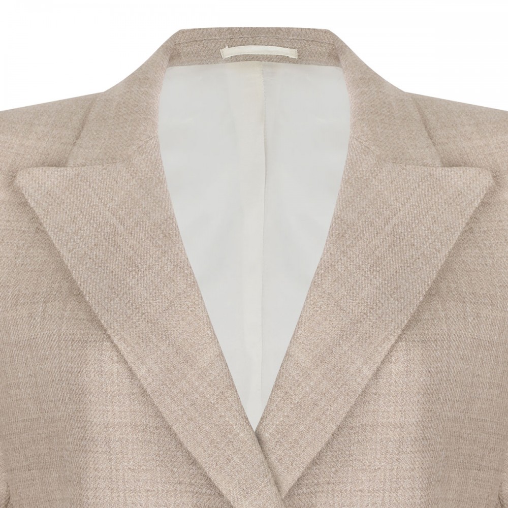 Beige virgin wool blazer
