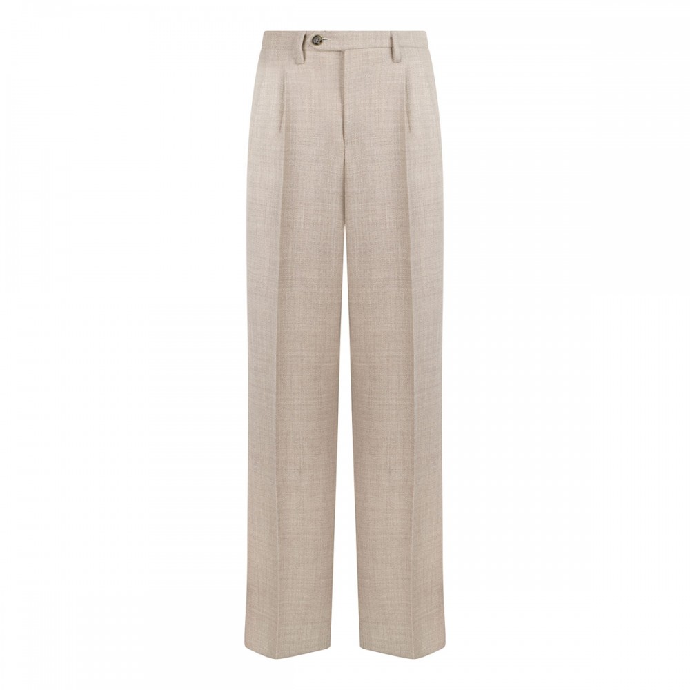 Beige virgin wool blazer