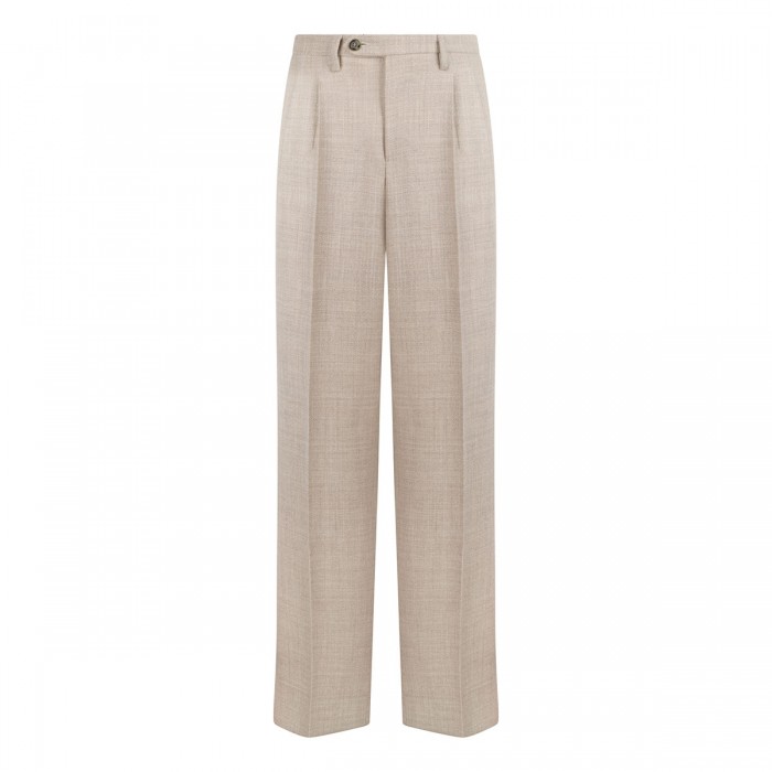 Beige virgin wool blazer