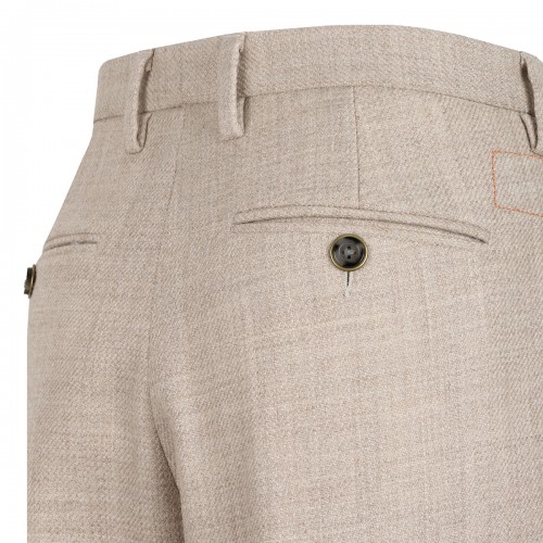 Beige virgin wool blazer 2