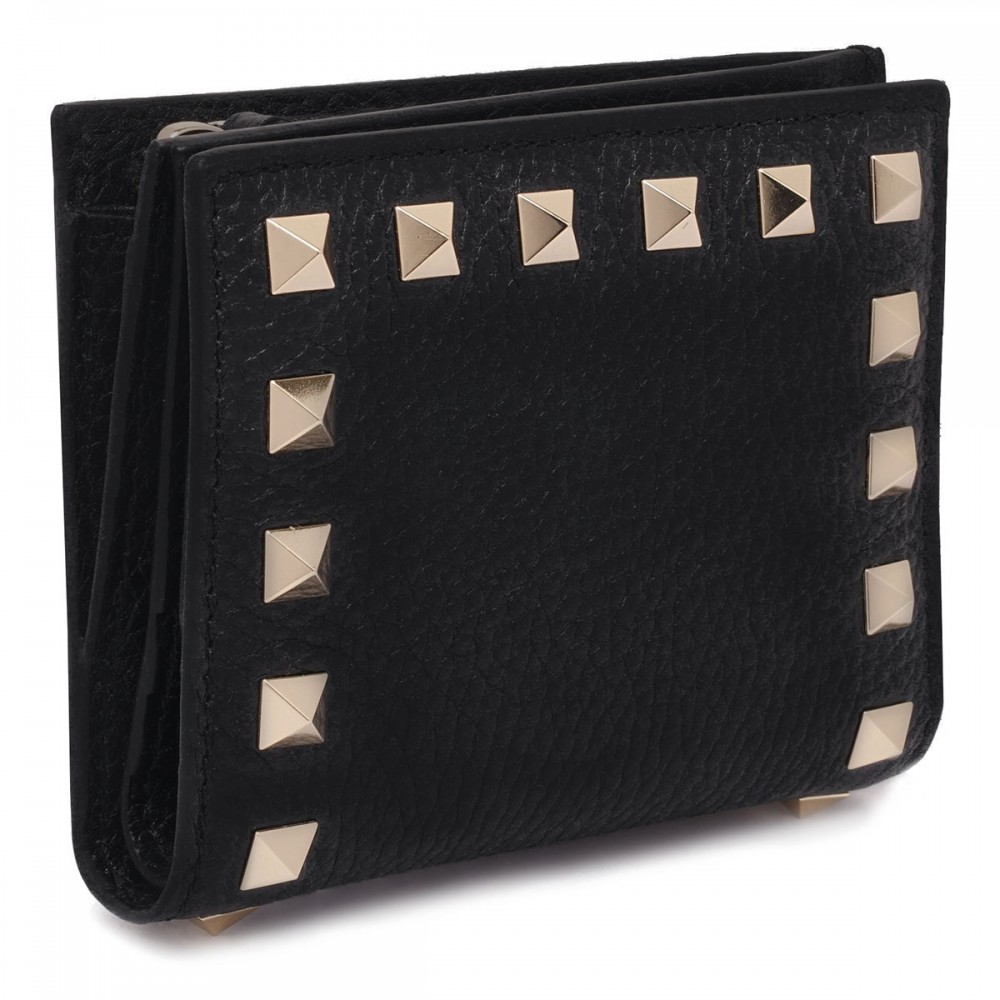 Rockstud compact wallet