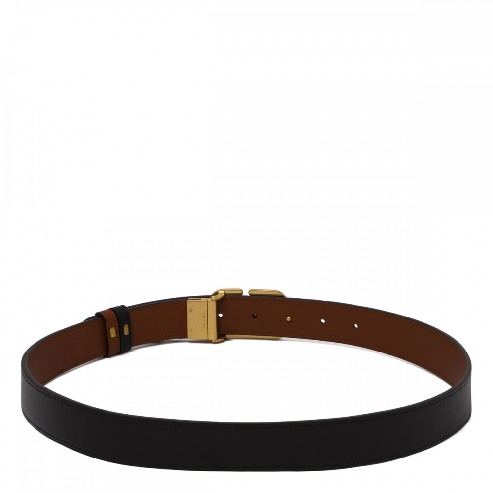 Vlogo signature reversible belt