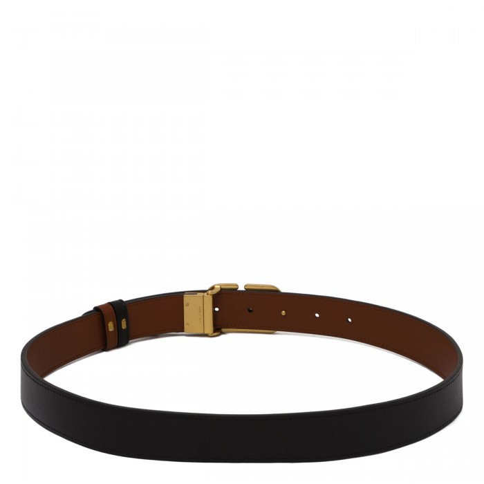 Vlogo signature reversible belt