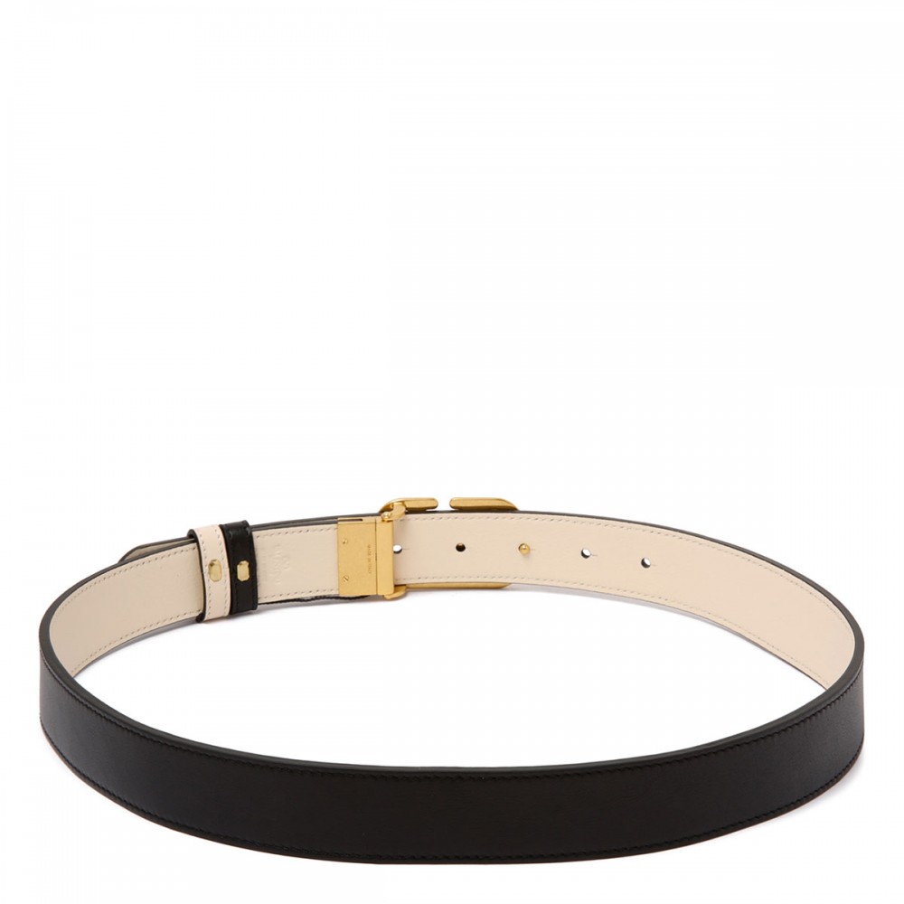 Vlogo signature reversible belt