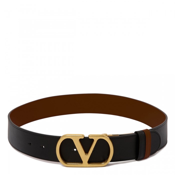 Vlogo signature reversible belt