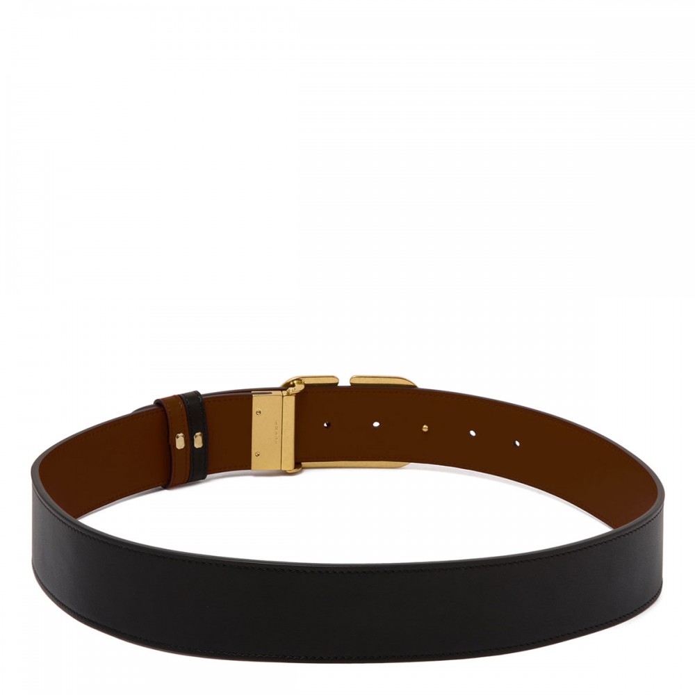 Vlogo signature reversible belt