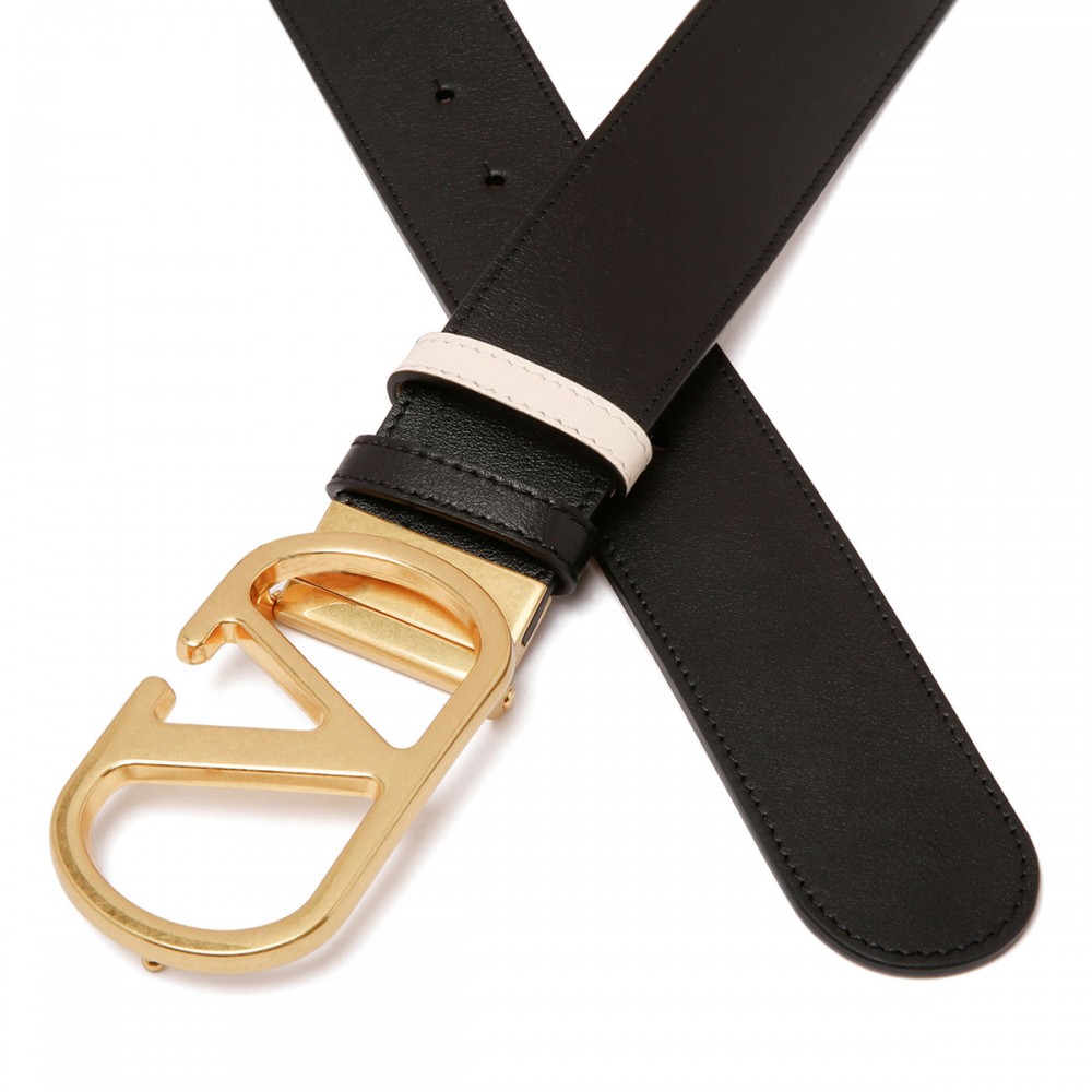 Vlogo signature reversible belt