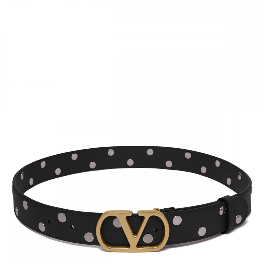 Vlogo Signature belt with rivets