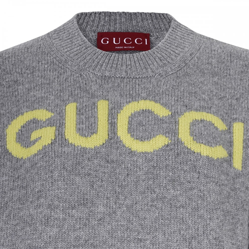 Logo wool sweater