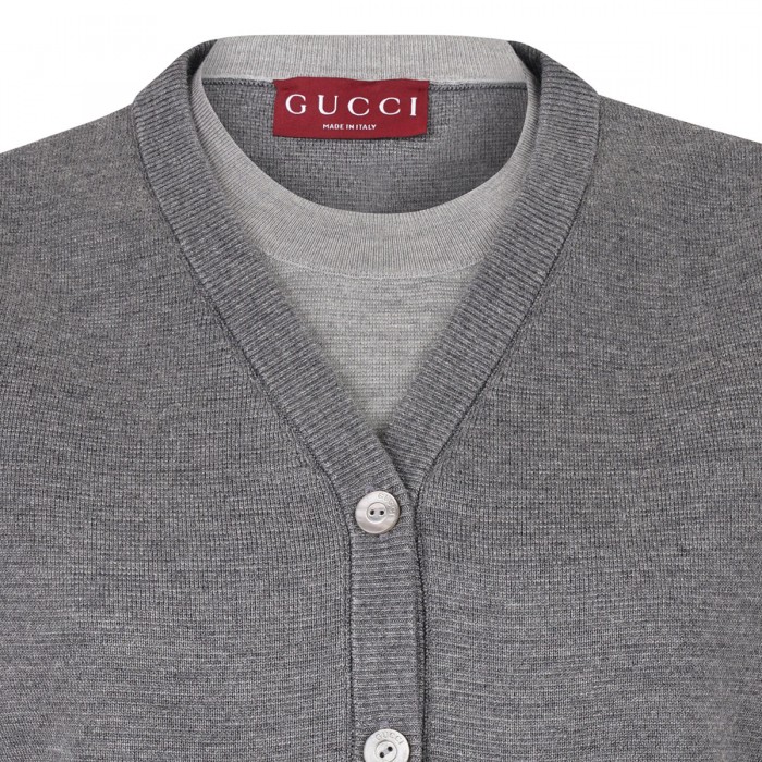 Top with vest overlay