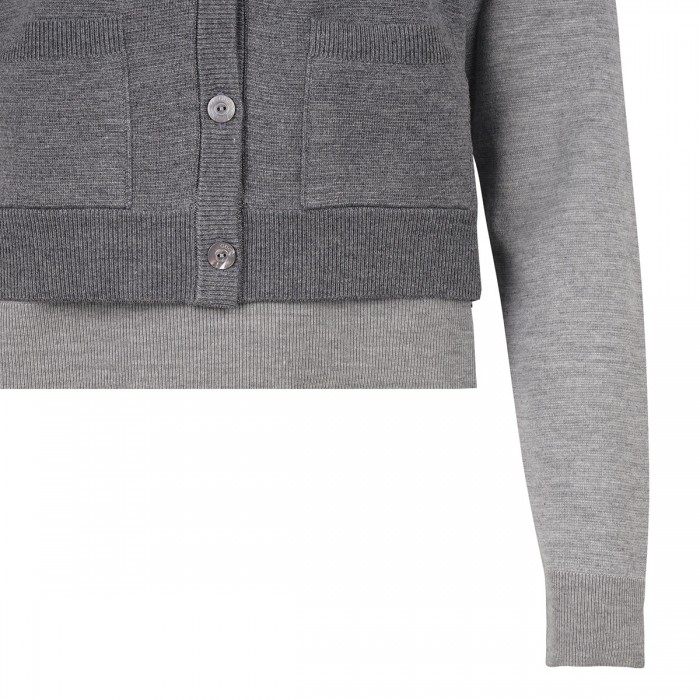 Top with vest overlay