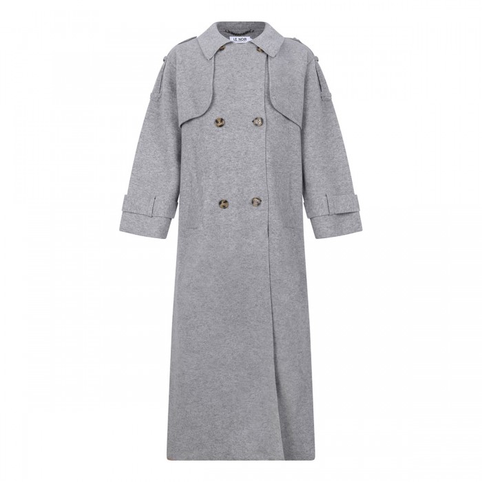 Talia gray knit coat