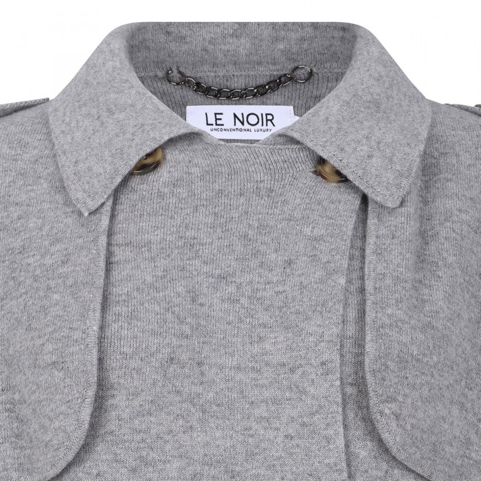 Talia gray knit coat