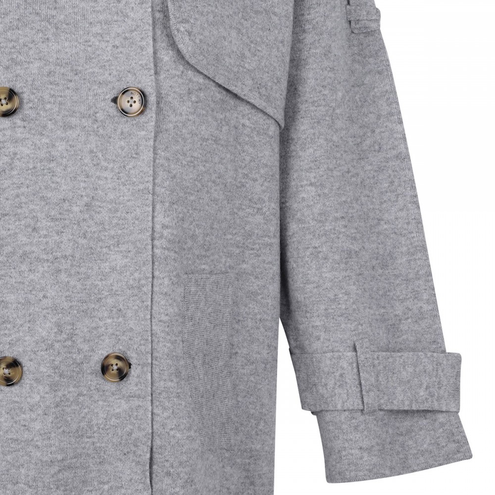 Talia gray knit coat