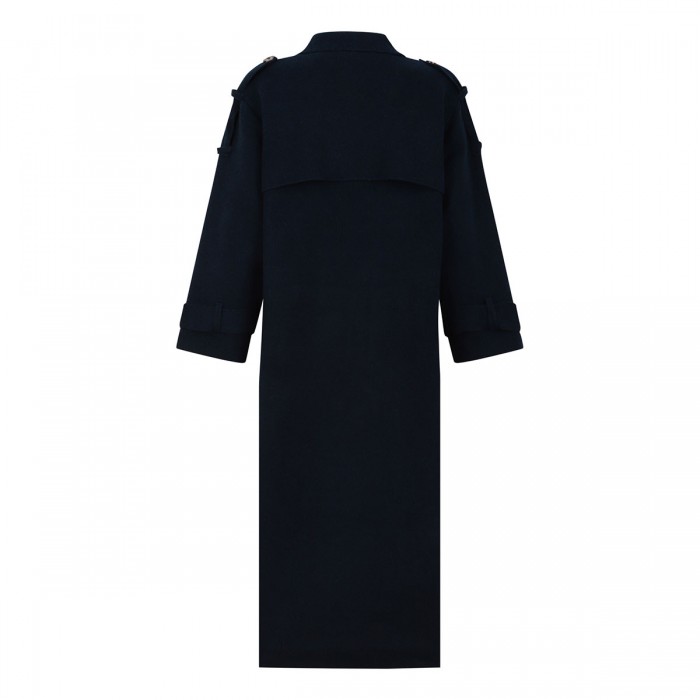 Talia marine blue knit coat