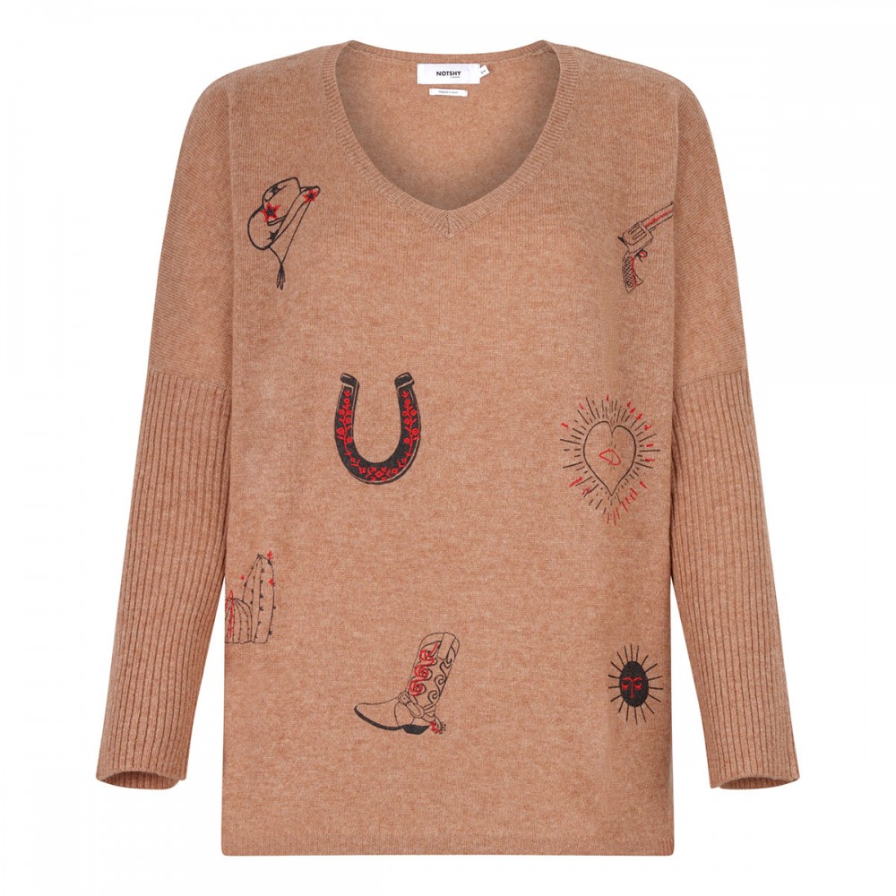 Josephine cashmere poncho sweater