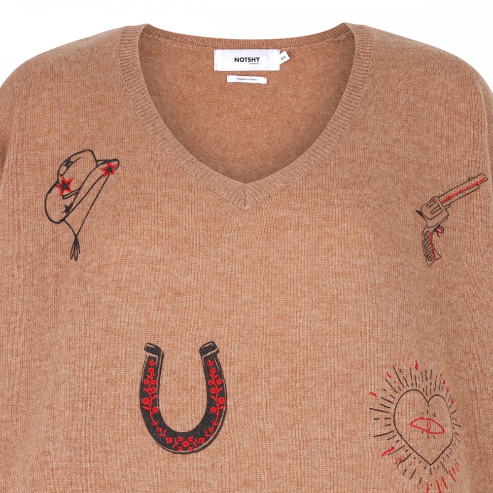 Josephine cashmere poncho sweater