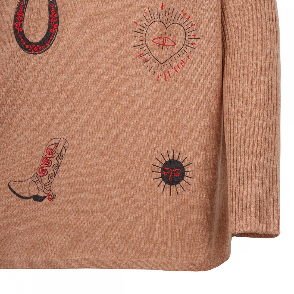 Josephine cashmere poncho sweater