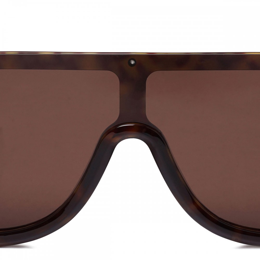 Tortoiseshell mask sunglasses
