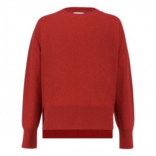 Red cashmere sweater