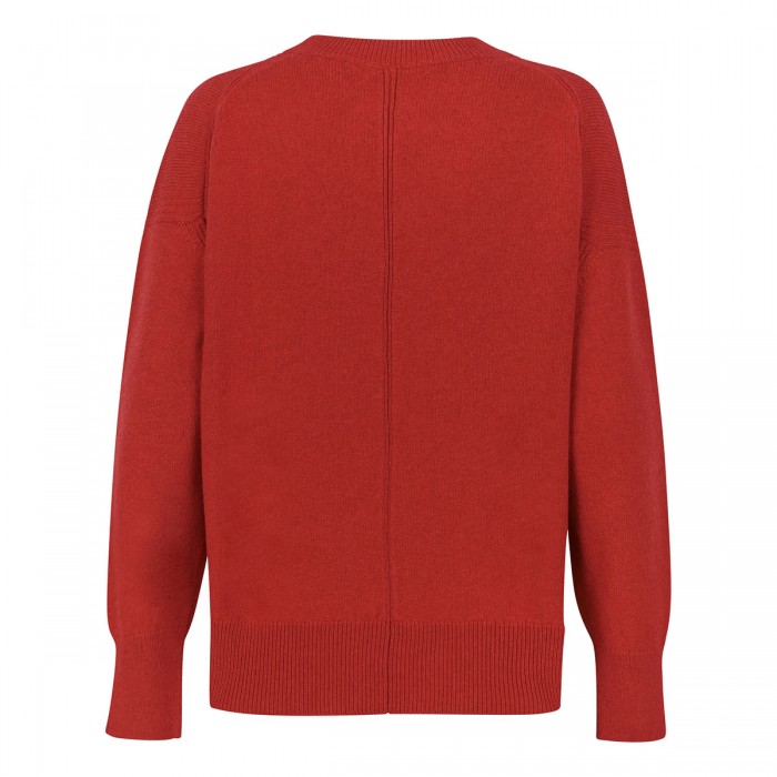 Red cashmere sweater