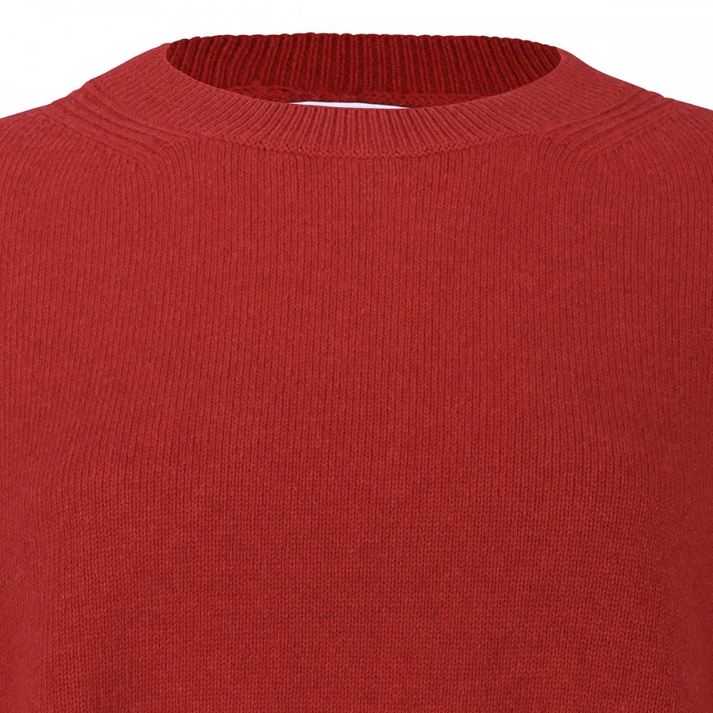 Red cashmere sweater