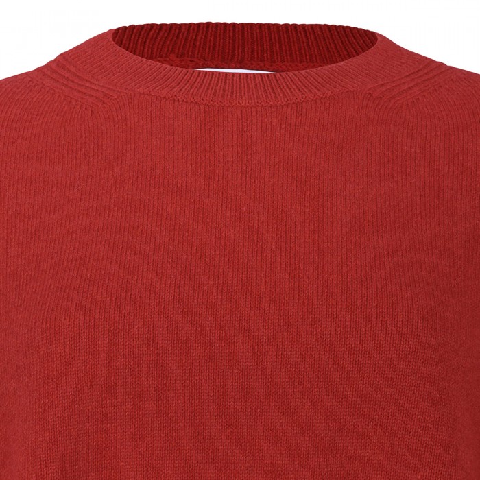 Red cashmere sweater